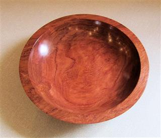 Bubinga bowl by Graham Holcroft